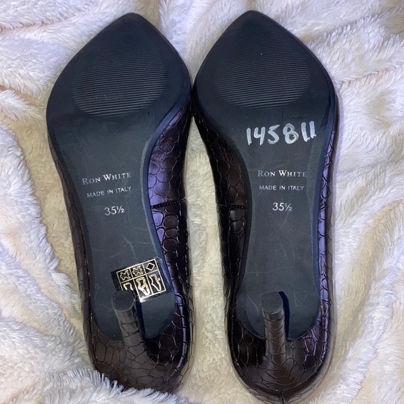 Ron White “Cindy Lou Chocolate” Heels Size 35.5 (US 5.5) - Picture 11 of 12